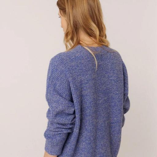 CHAQUETA JASPEADA BOTONES  [3]