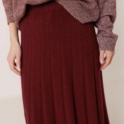 FALDA MINI CANALÉ CASHMERE  [0]