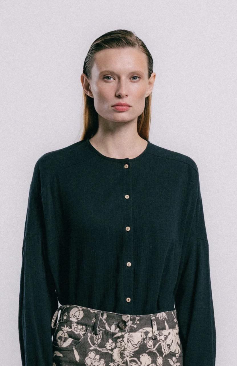 BLUSA FLUX ALGODÓN NEGRO