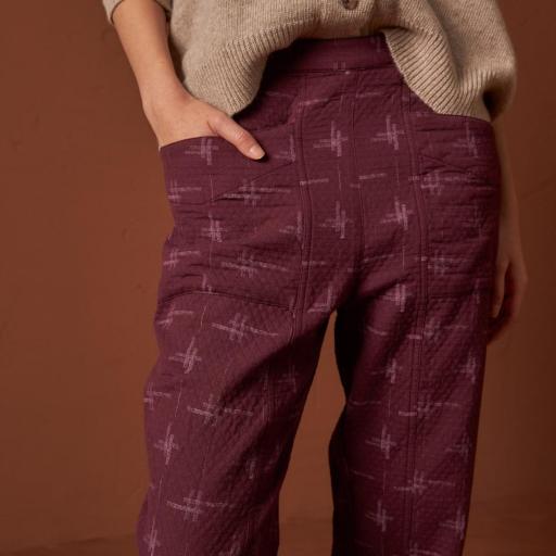 PANTALÓN JAQUARD ALGODÓN 