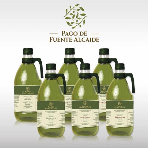 Arbequina y Hojiblanca (sin filtrar) - Pack 6 garrafas de 2L  [0]