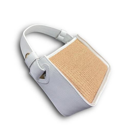 bolso de mano rafia blanco [1]