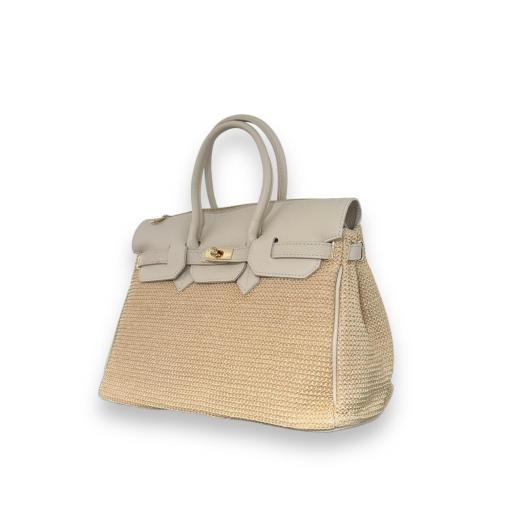 handbag candado rafia beigge [1]