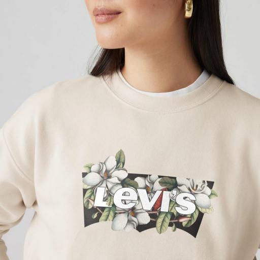 Levi's® Sudadera Mujer Everyday Crew Magnolia 000WV 0012 [1]