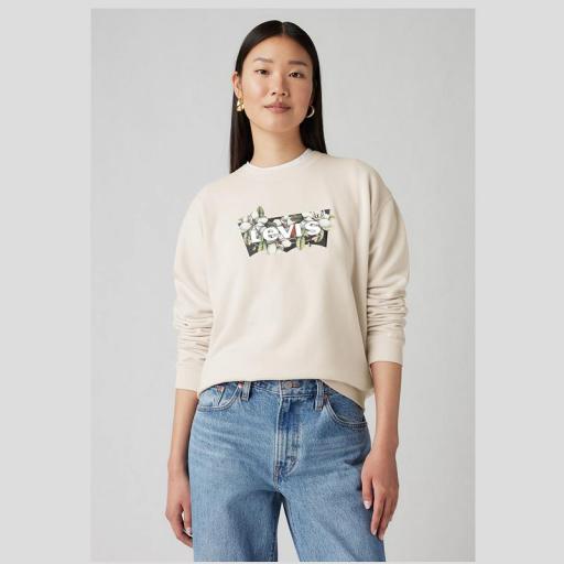 Levi's® Sudadera Mujer Everyday Crew Magnolia 000WV 0012 [3]