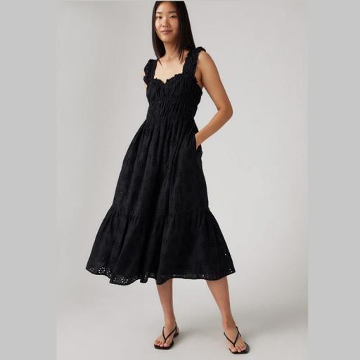 Levi's® Amaya Tiered Maxi Dress 001TB-0000 [4]