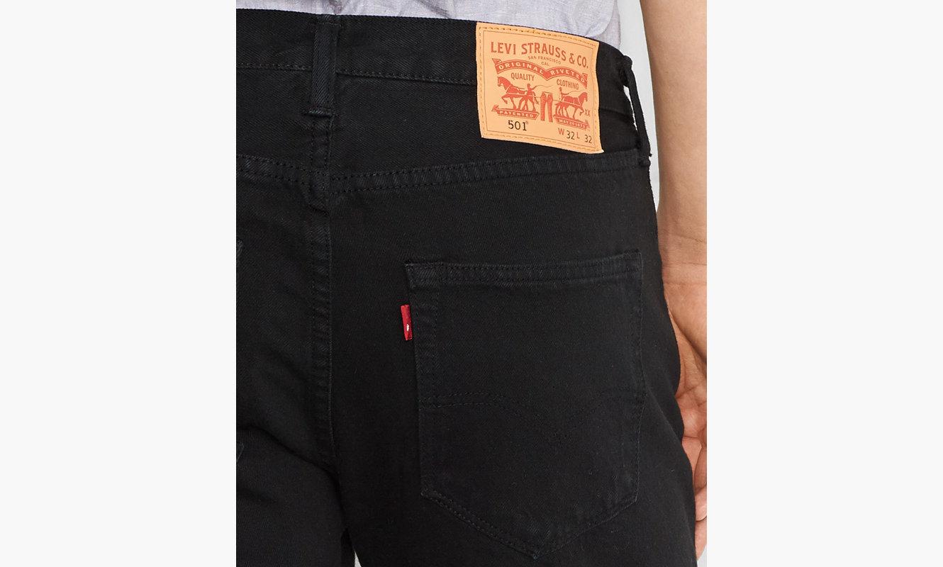 Levi's 00501 – Jeans Uomo Taglio Dritto – Stonewashed Black – Vita 32, Lunghezza 30 – 100% Cotone
