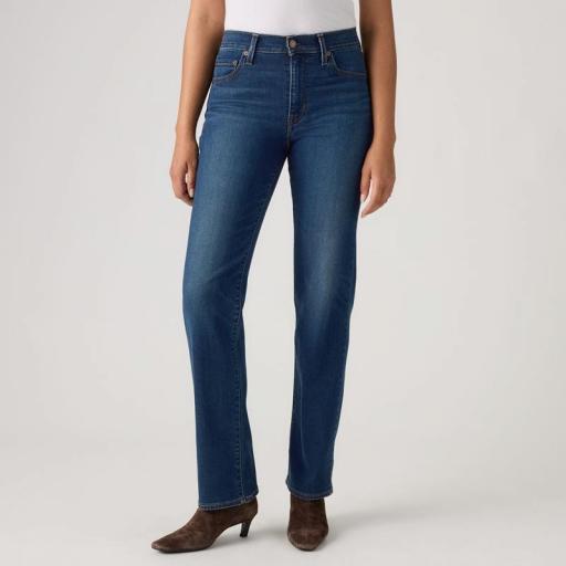 Levi's® 723 Jeans rectos de tiro alto True Blue Dark 008SY0002 [2]