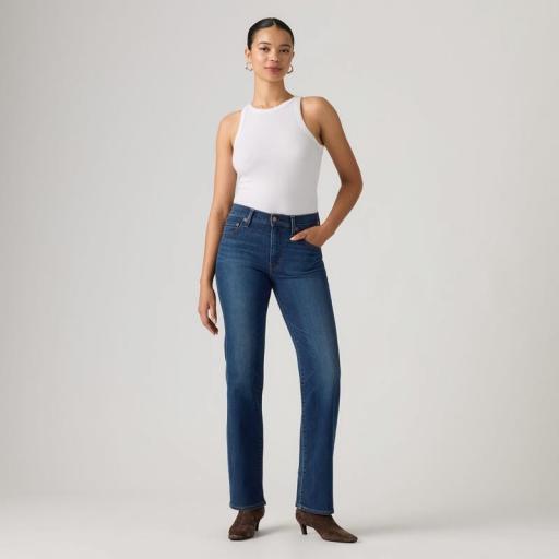 Levi's® 723 Jeans rectos de tiro alto True Blue Dark 008SY0002 [3]