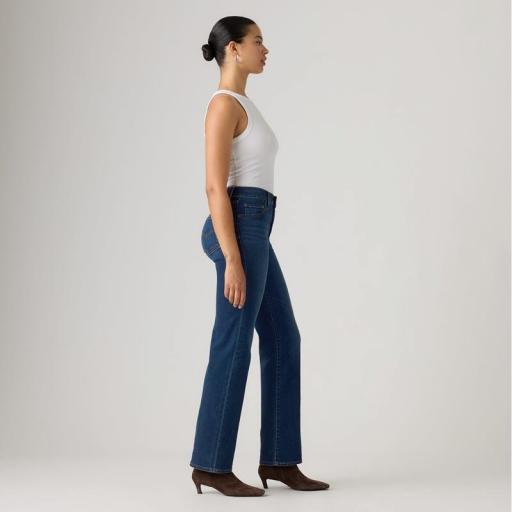 Levi's® 723 Jeans rectos de tiro alto True Blue Dark 008SY0002 [4]