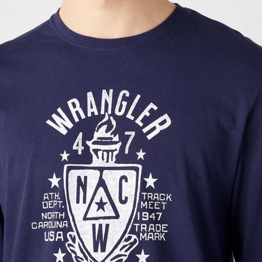 Wrangler Americana Tee in Navy 112341144 [1]