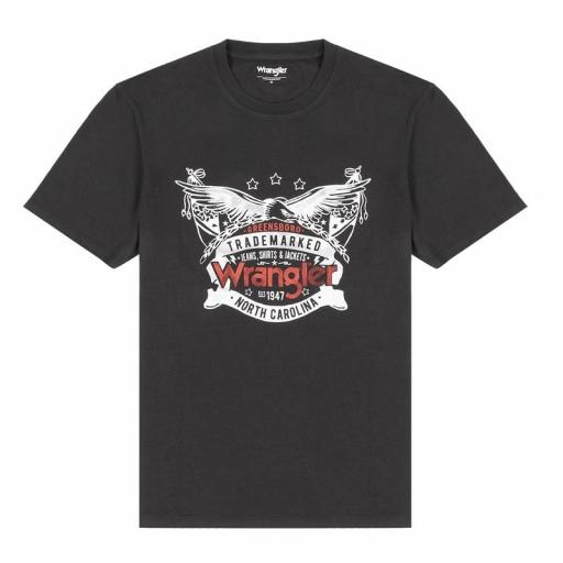 Wrangler Americana Tee Faded Black 112341191 Camiseta hombre [1]