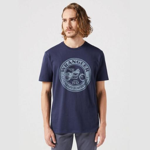 Wrangler Americana Tee Navy 112352841 Camiseta hombre [0]