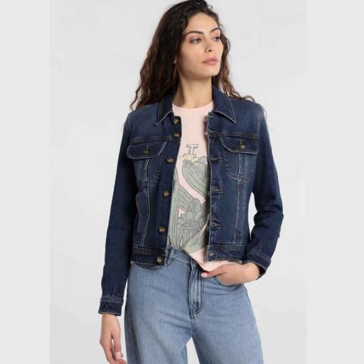 Lois Jeans Cazadora Vaquera Denim Mujer Pily Clat 470282651 