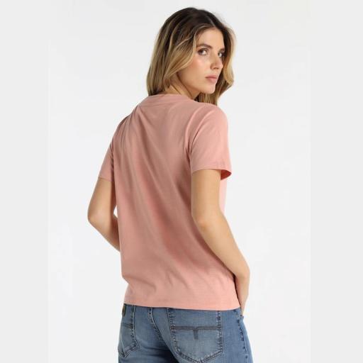Lois jeans Camiseta Mujer Lily Asees rosa 145331 [1]