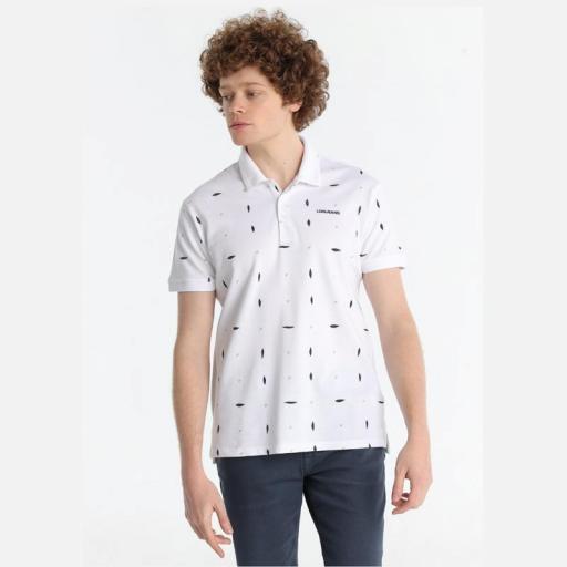 Lois Jeans Polo Greco Bison Blanco 141668