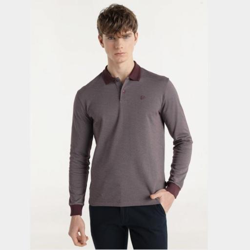 Bendorff Polo Manga Larga Granate 142967