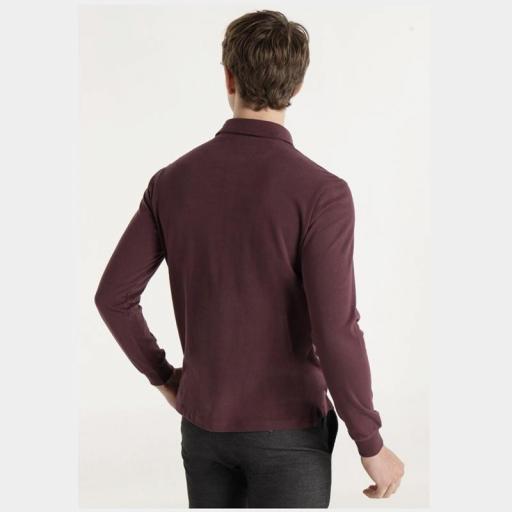 Bendorff Polo Manga Larga Bolsillo Granate 142970 [2]