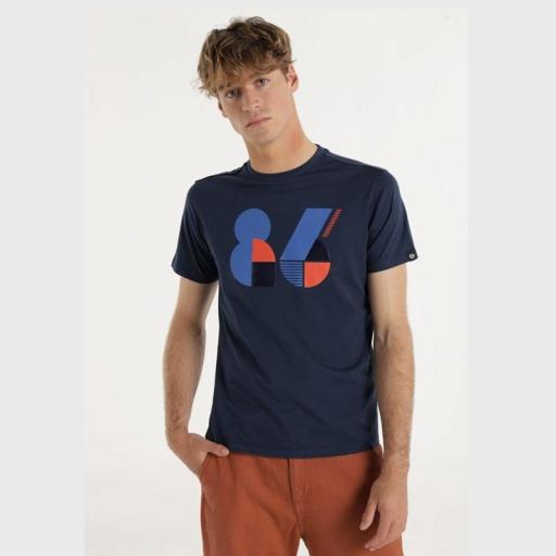 Six Valves Camiseta Manga Corta Gráfica 86 Marino 143744 [0]