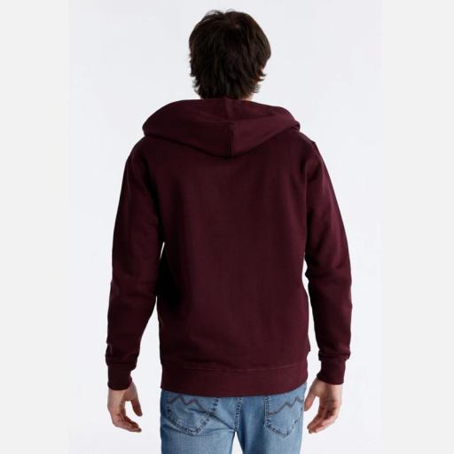 Six Valves Sudadera con cremallera granate hombre 143769 [2]
