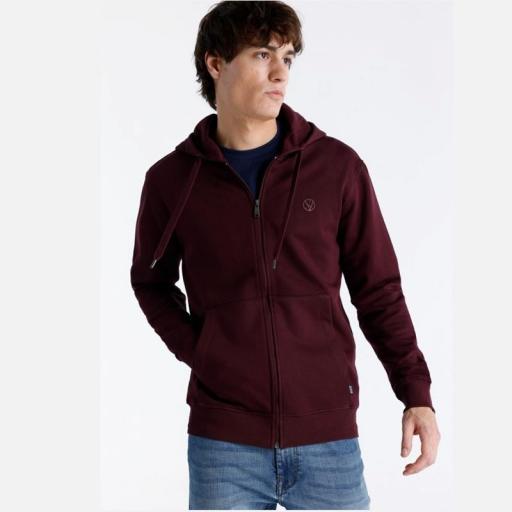 Six Valves Sudadera con cremallera granate hombre 143769 [0]