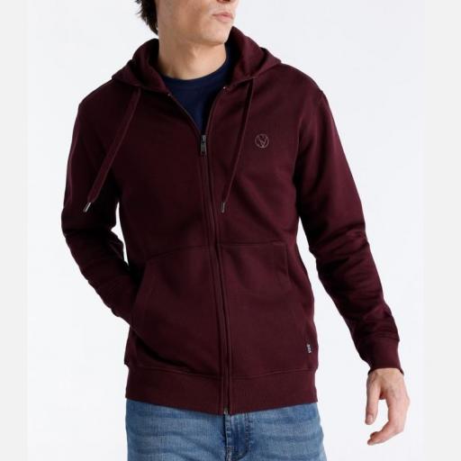 Six Valves Sudadera con cremallera granate hombre 143769 [1]