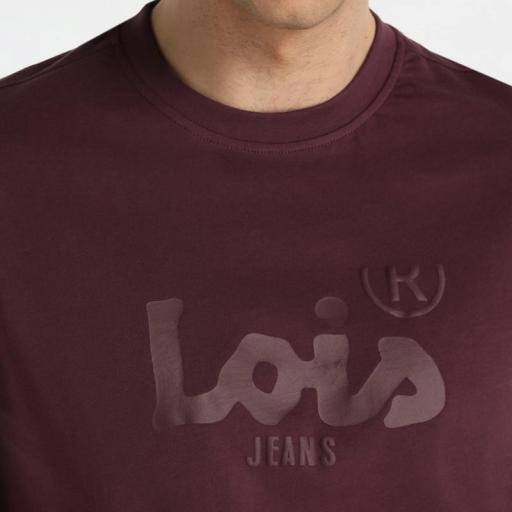 Lois Jeans Camiseta Romeo Perfecto Burdeos 145179 [1]