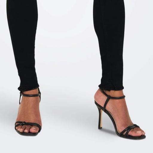 Only ONLBLUSH Vaquero Skinny Tiro medio negro 15167313 [7]
