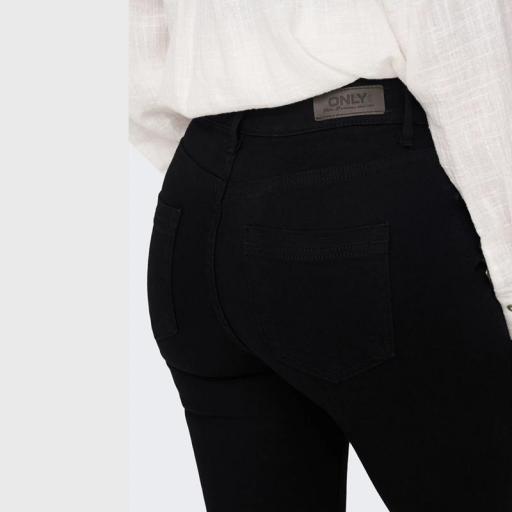 Only ONLBLUSH Vaquero Skinny Tiro medio negro 15167313 [3]