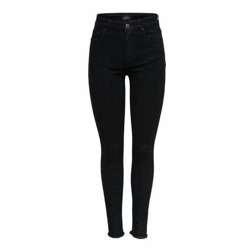 Only ONLBLUSH Vaquero Skinny Tiro medio negro 15167313 [5]