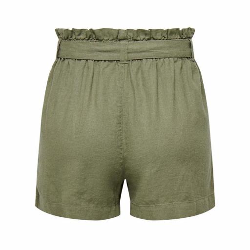 JDY Short con cinturón 15225921 verde caqui [4]