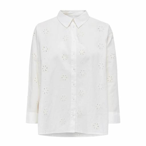 Only Camisa Lina Grace Blanca 15360467 [0]