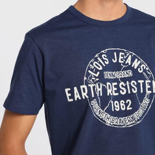 Lois Jeans camiseta hombre Carver Fusion marino 156573268 [2]
