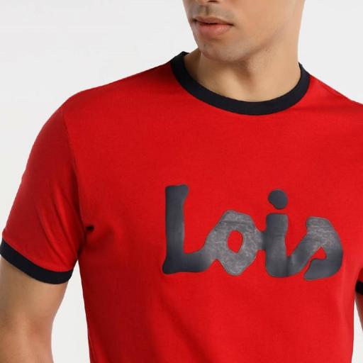 Lois Jeans Camiseta Rib Contrastes Logo Starsky Pong 156853092 453 [3]