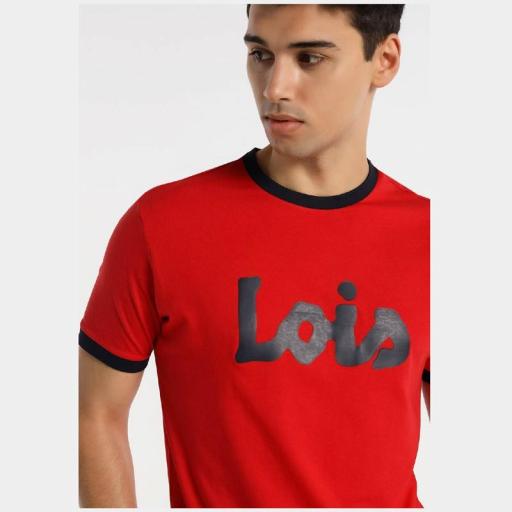Lois Jeans Camiseta Rib Contrastes Logo Starsky Pong 156853092 453 [2]