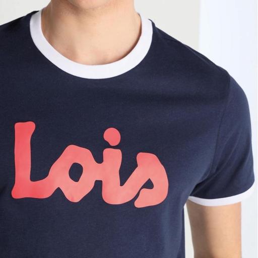 Lois Jeans Camiseta hombre Starsky Pong Marino 156853092 468 [1]