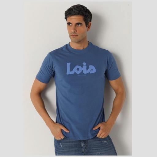 Lois Jeans Camiseta de Manga Corta Alexis Saja Azul 157253322 466 [0]