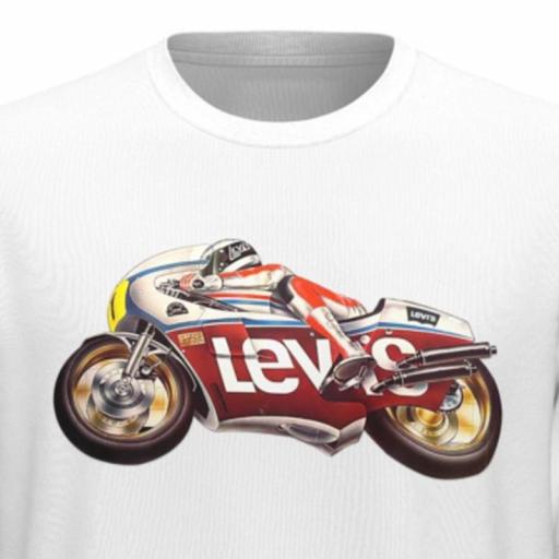  Levi's® Relaxed Graphic T-Shirt Bw Motorcycle White+ 161431463 Camiseta hombre [2]