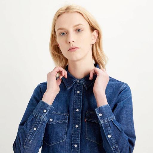 Levi's® Women's Essential Western Shirt - Air Space. Camisa vaquera mujer [1]