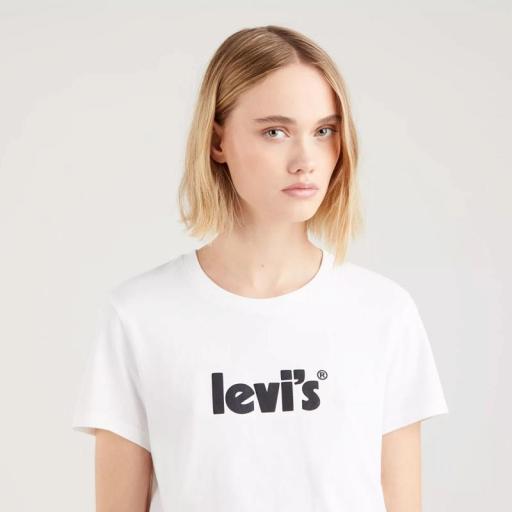 Levi's® The Perfect Tee Seasonal Poster Logo 17369 1755 Camiseta Mujer 