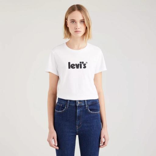 Levi's® The Perfect Tee Seasonal Poster Logo 17369 1755 Camiseta Mujer  [2]