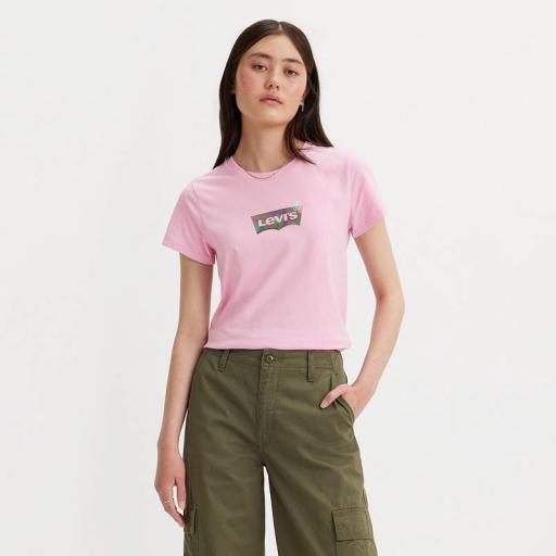 Levi's® The Perfect Tee BW SHINE PINK LAVENDER 173692190. Camiseta mujer