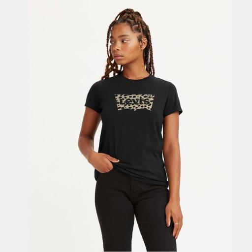 Levi's® The Perfect Tee - BW Leopard Caviar 173692437