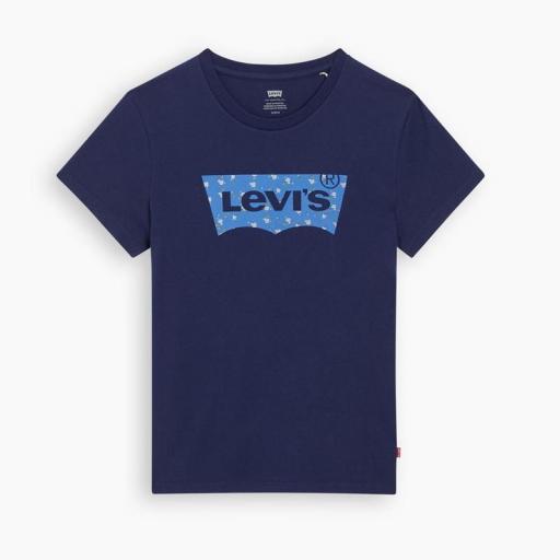 LEVI'S® Perfect Tee  BW NINA FLORAL FILL NAVAL ACADEMY 173692449 Camiseta mujer [1]