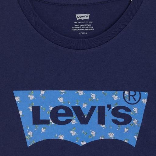 LEVI'S® Perfect Tee  BW NINA FLORAL FILL NAVAL ACADEMY 173692449 Camiseta mujer [2]