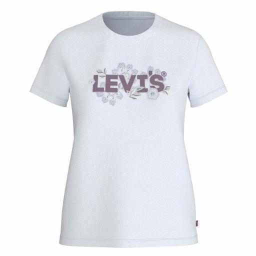 Levi's® Perfect Tee Janeesah Floral Hl Bright White 173692758 Camiseta mujer [1]