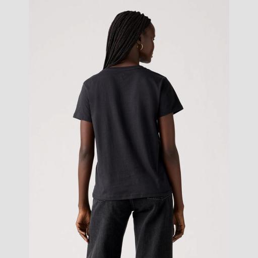 Levi’s® The Perfect Tee Batwing Iridescent Rhinestone Anthracite Camiseta Manga Corta  173693272 [1]