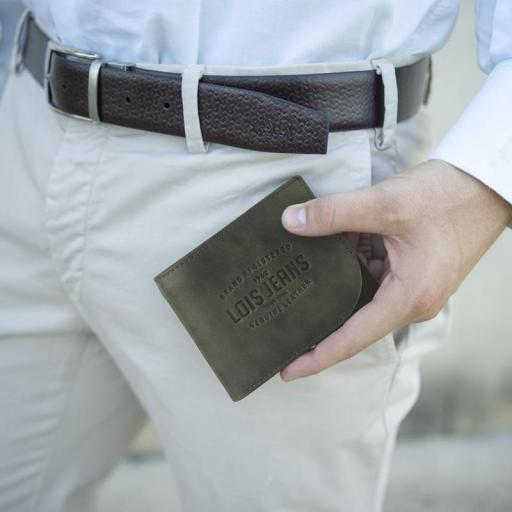 Lois Cartera de Piel de Hombre Kingston 207301-03 [2]