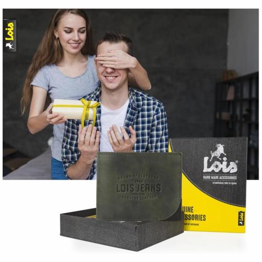Lois Cartera de Piel de Hombre Kingston 207301-03 [4]