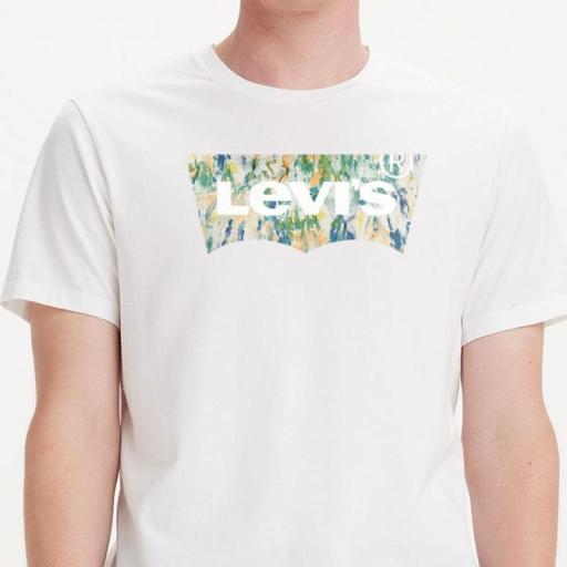 Levi's® Graphic Crewneck Tee WATERCOLOR BW FILL WHITE+ 224911317 Camiseta hombre [2]
